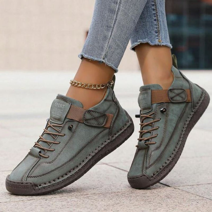 Sneakers För Kvinnor | Låg Klipp Snörningsdesign