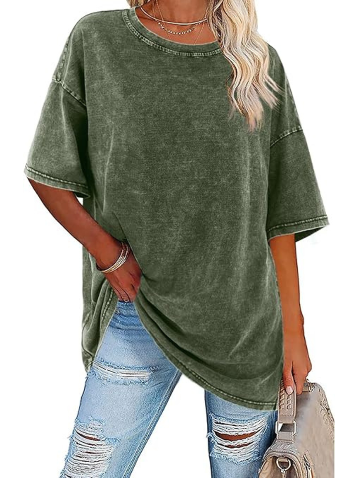 Dam T-Shirt | Oversized Vintage Tvätt