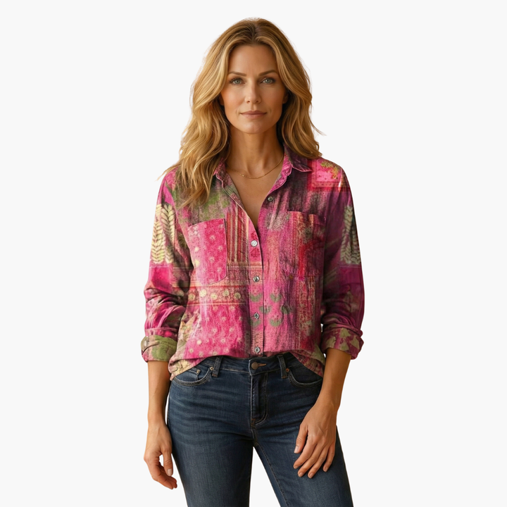 Kvinnors Blus | Långärmad Paisley