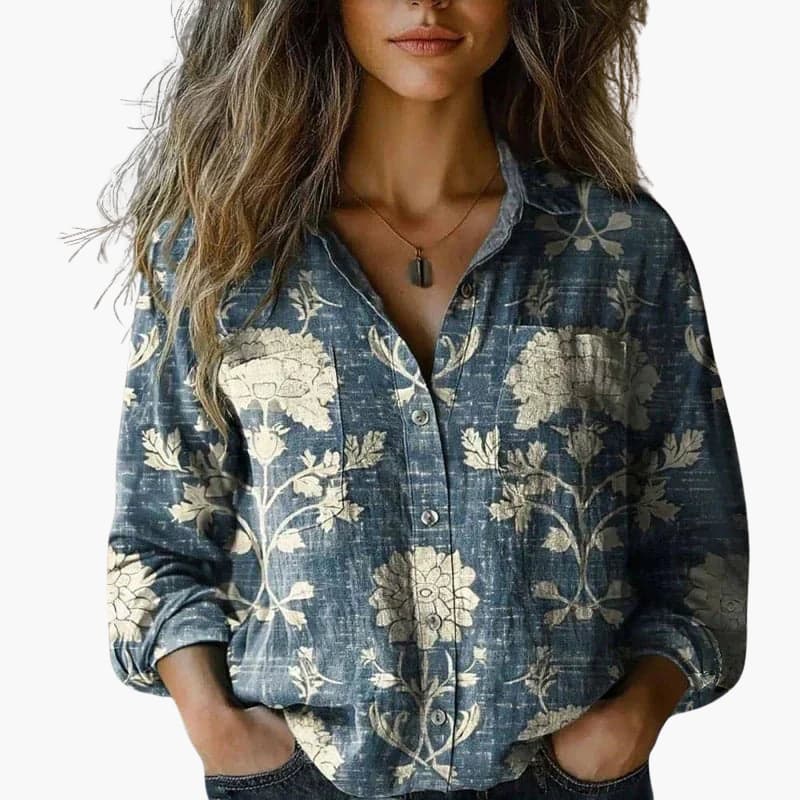 Kvinnors Blus | Långärmad Paisley