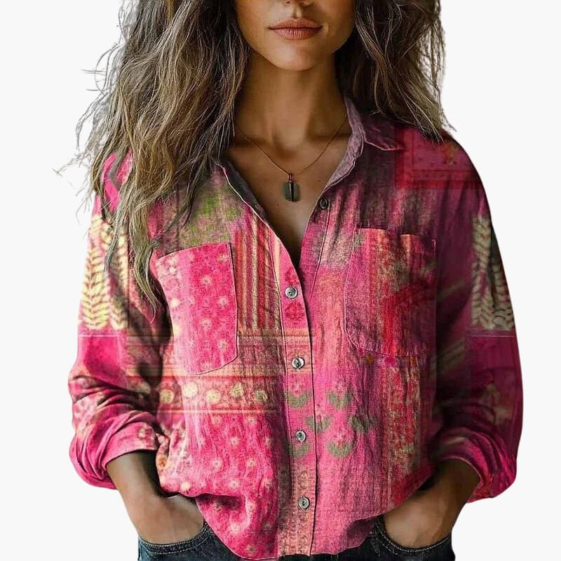 Kvinnors Blus | Långärmad Paisley