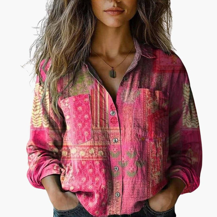 Kvinnors Blus | Långärmad Paisley