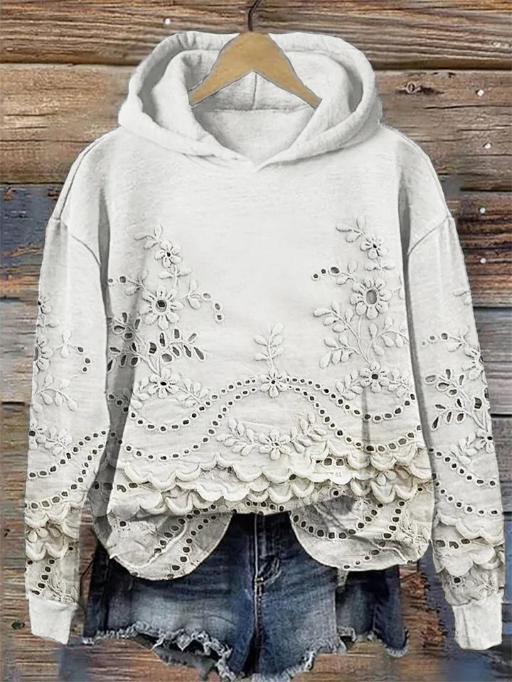 Damhoodies | Blommig Broderi