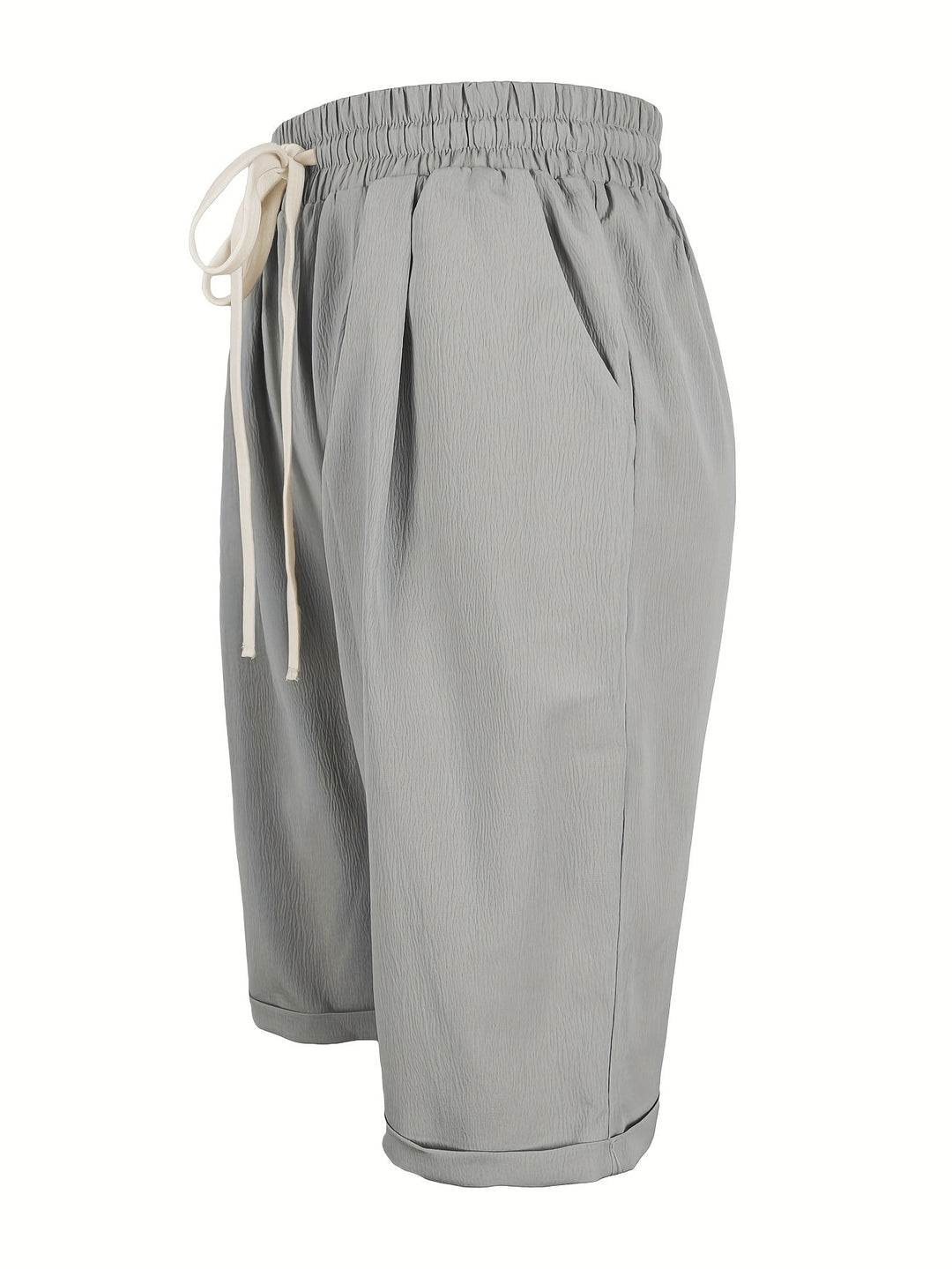 Kvinnors Shorts | Pull-On Rakt Ben Cropped