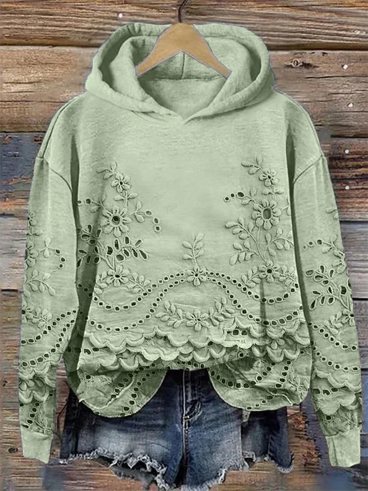 Damhoodies | Blommig Broderi