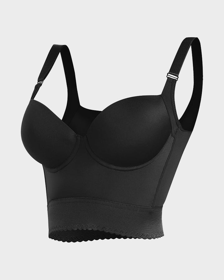 Push Up Bh för Kvinnor | Långlinje Vadderad Stöd-Bh