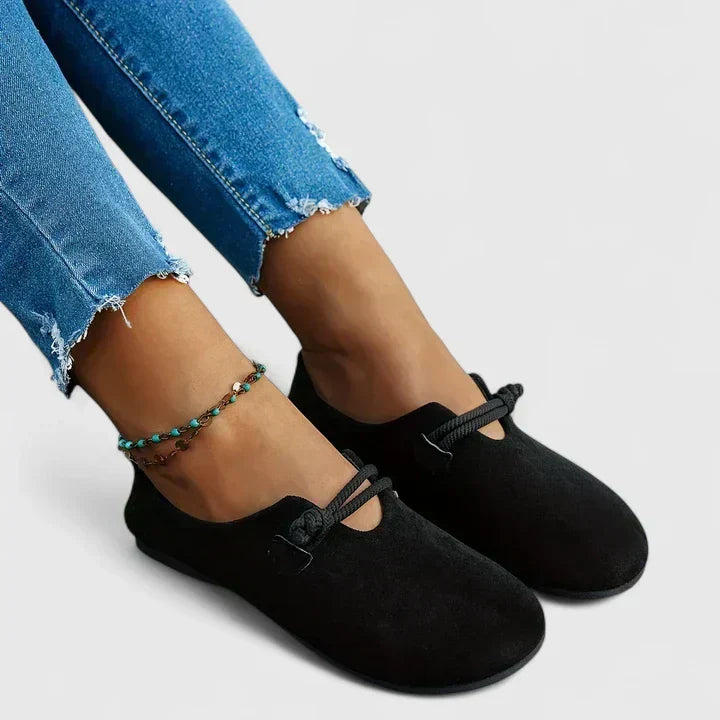 Loafers För Kvinnor | Rund Tå Repdetalj