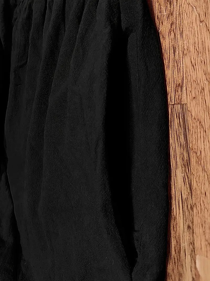 Kvinnors Klänning | Lätt Maxi Rund Hals Pocket