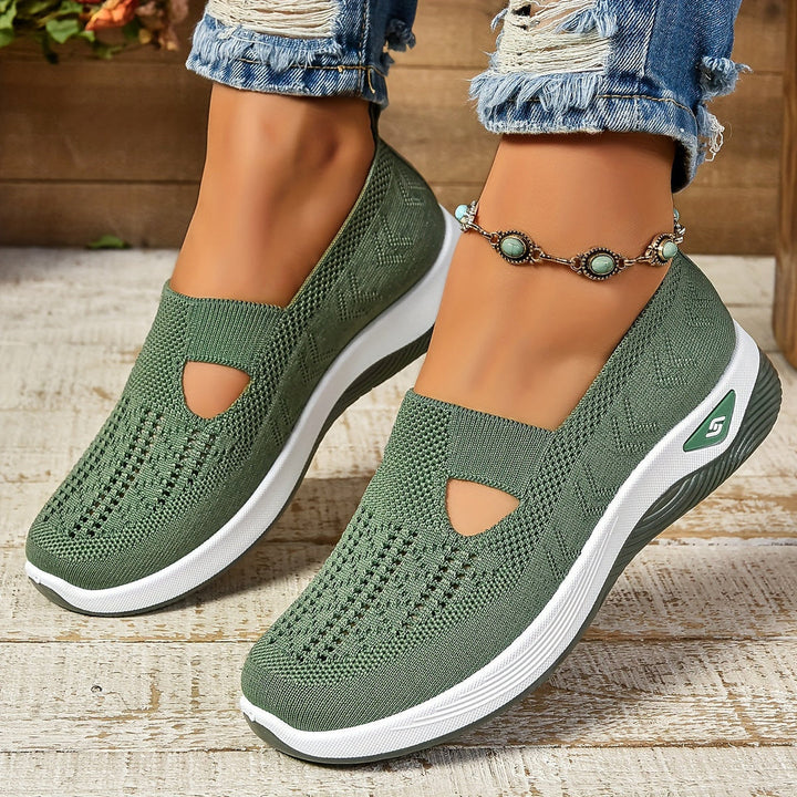 Kvinnors Slip-On Sneakers | Perforerad Ortopedisk