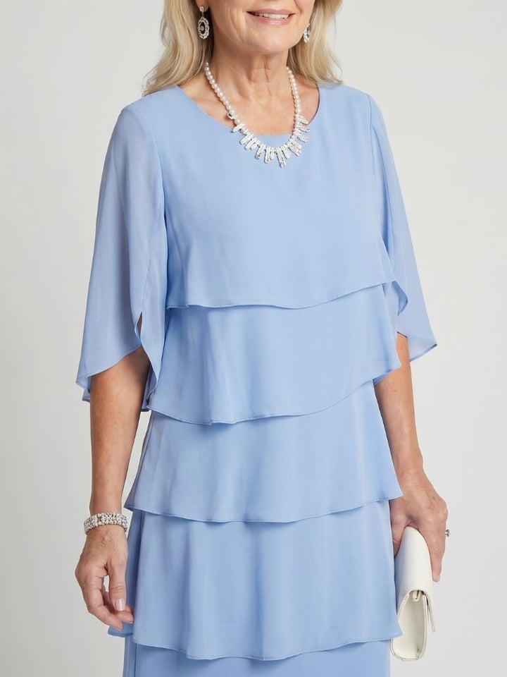 Kvinnors Midi Sommardress | Flikiga Ärmar