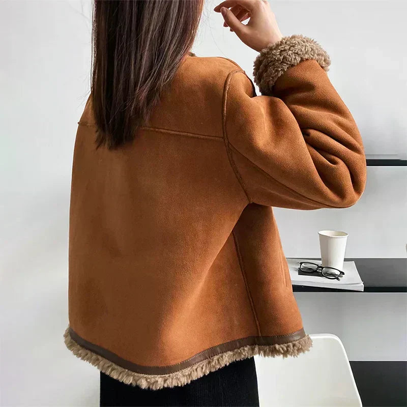 Kvinnors Jacka | Knappfront med Detaljer