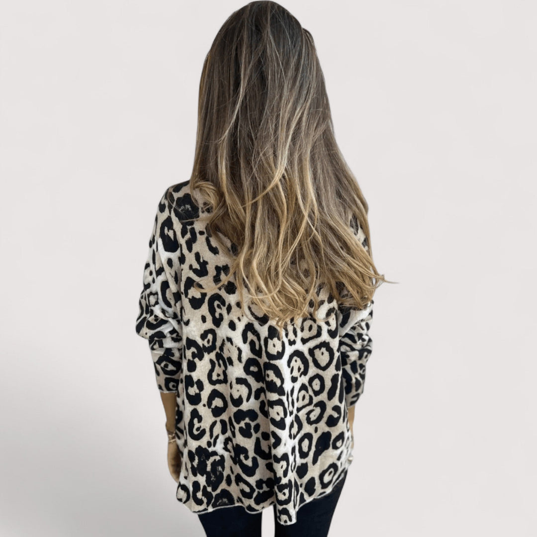Kvinnors Blus | Leopardtryck Mönster