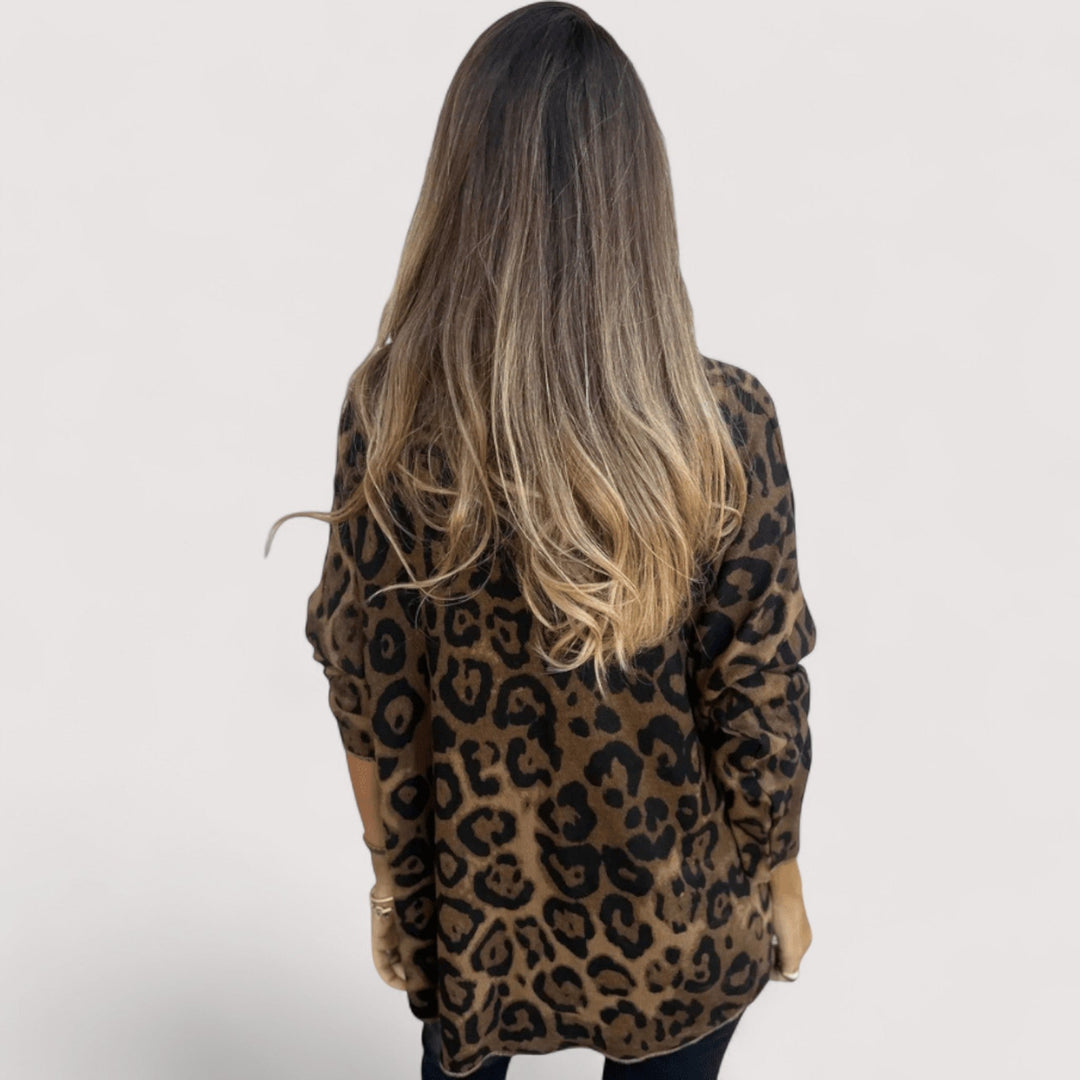 Kvinnors Blus | Leopardtryck Mönster