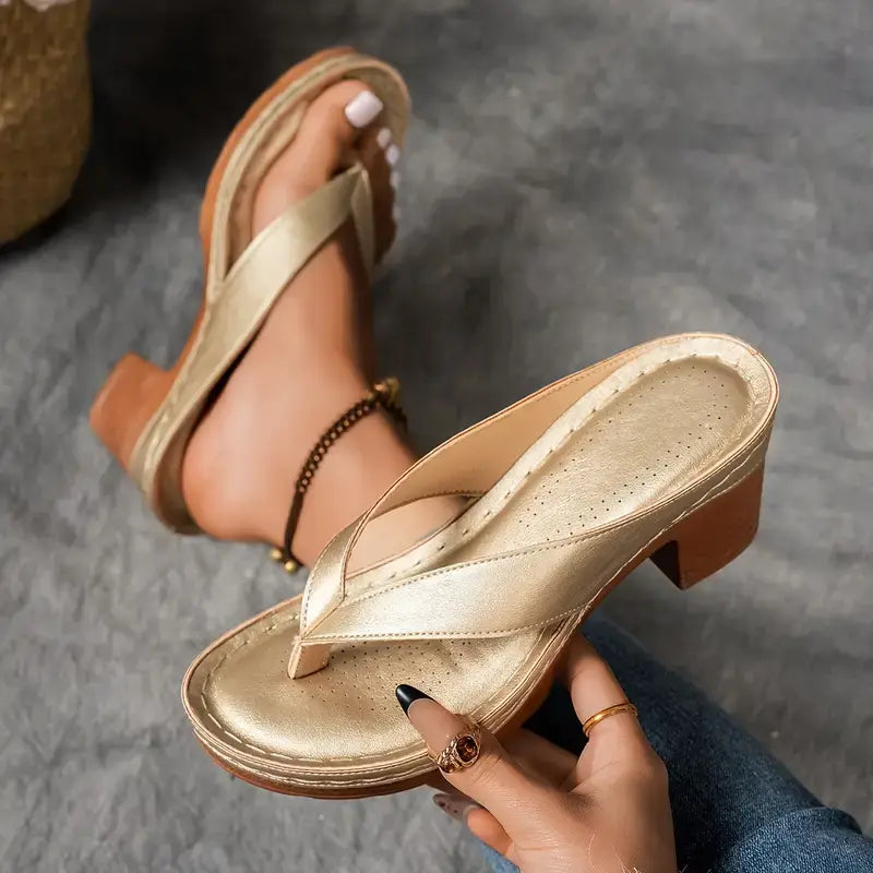 Sandaler för kvinnor | Öppen tå Slip-On