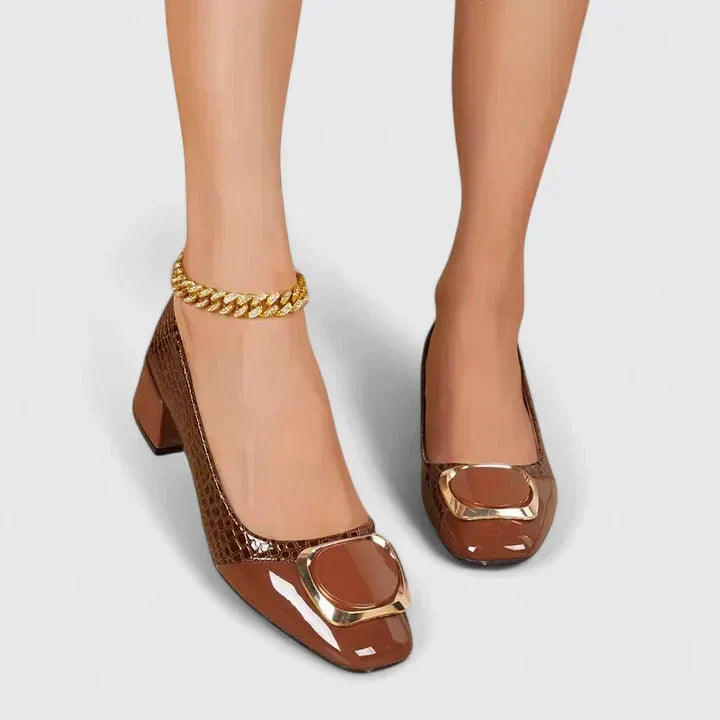 Loafers För Kvinnor | Blockklack Stängd Tå