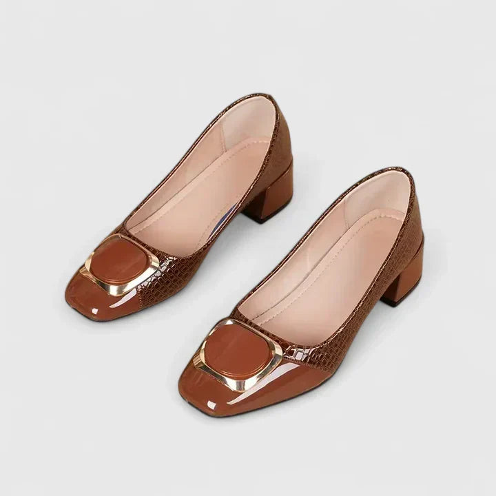 Loafers För Kvinnor | Blockklack Stängd Tå