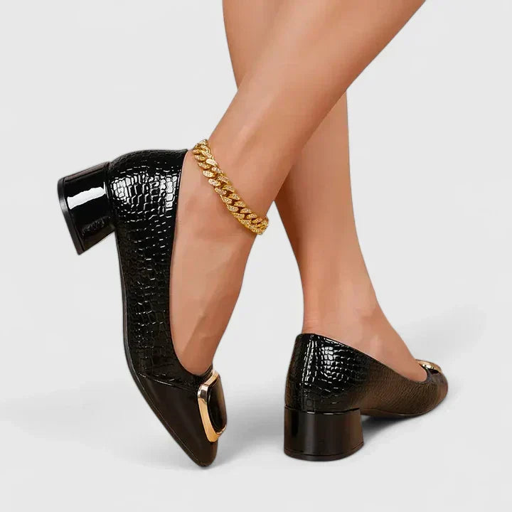 Loafers För Kvinnor | Blockklack Stängd Tå