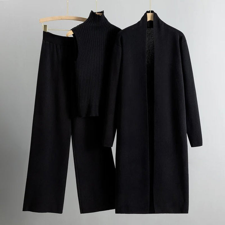 Kvinnors Tre-Delar Set | Matchande Outfit Med Lager Element