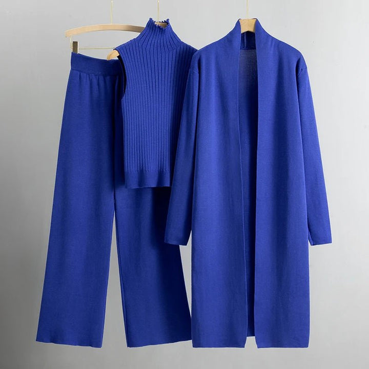 Kvinnors Tre-Delar Set | Matchande Outfit Med Lager Element