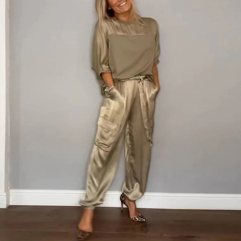 Kvinnors Outfit Set | Utility Pocket Byxor