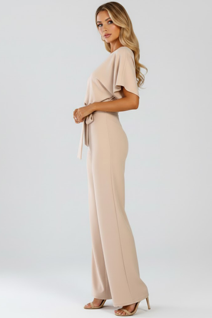 Kvinnors Vida Byxdress | Kort Ärmar med Bälte
