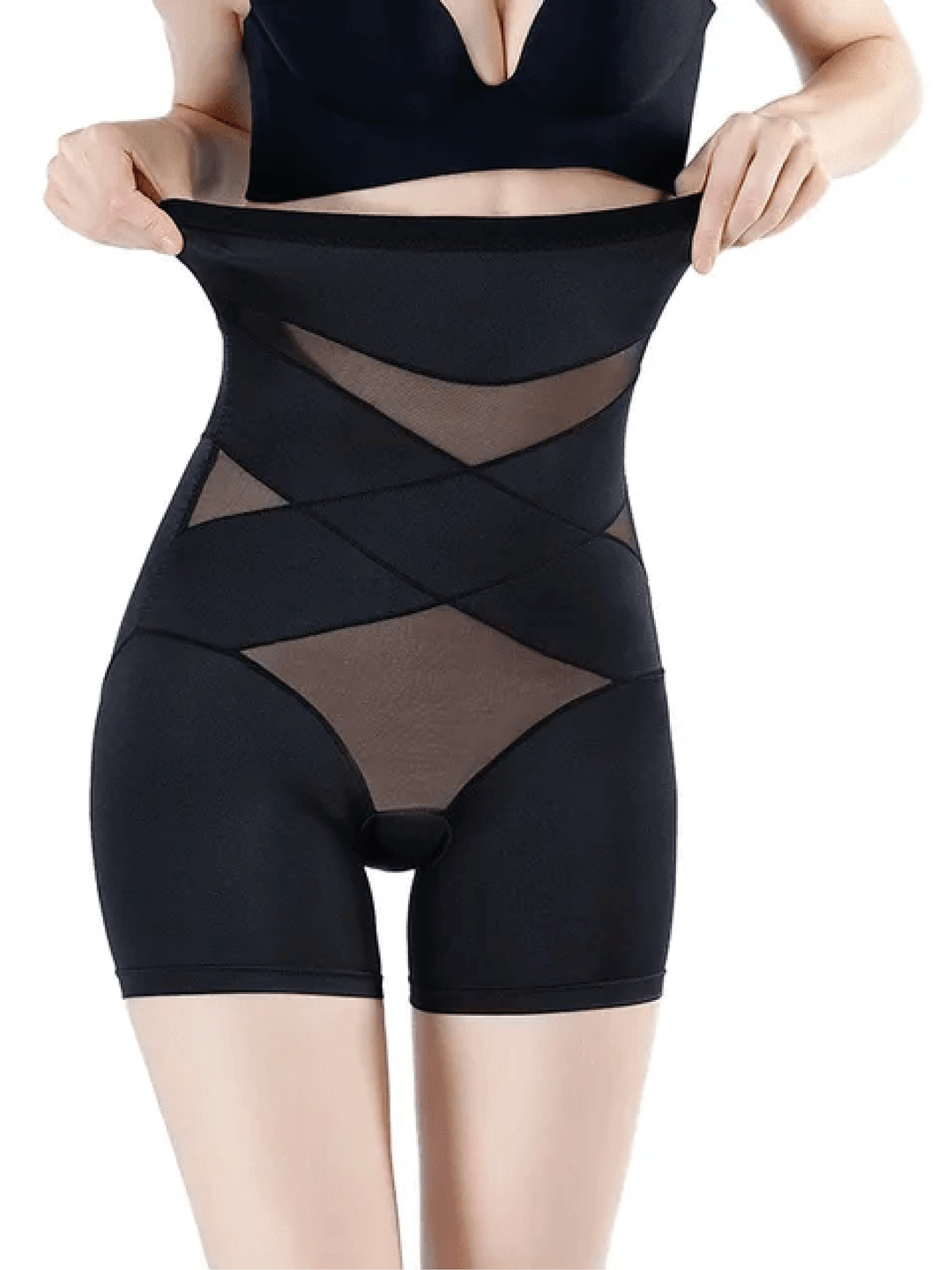Kvinnors Shapewear | Hög Midja Förlängd Benlängd