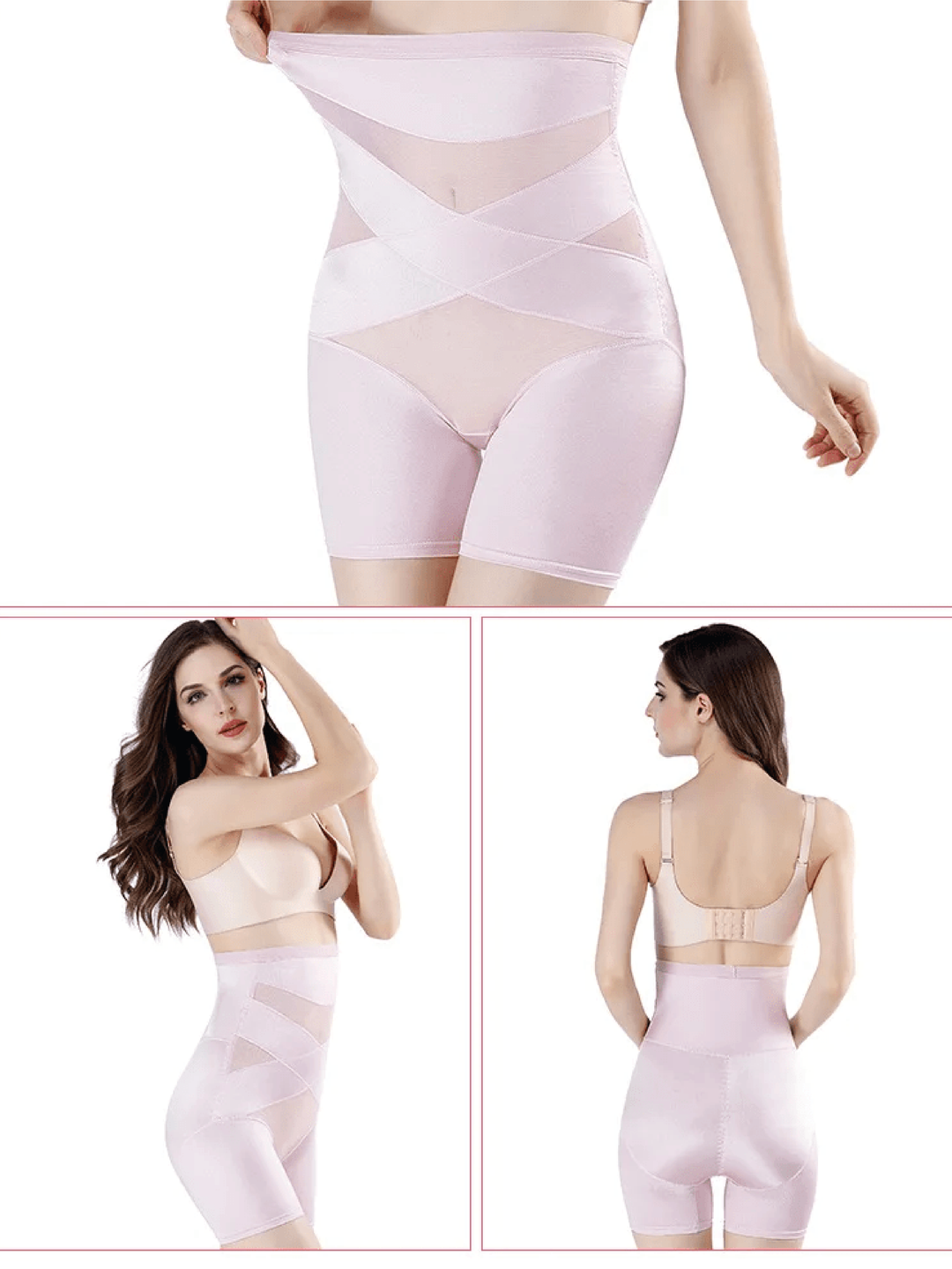 Kvinnors Shapewear | Hög Midja Förlängd Benlängd