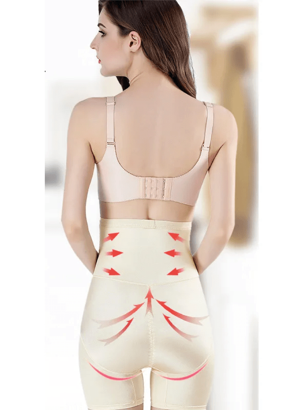 Kvinnors Shapewear | Hög Midja Förlängd Benlängd