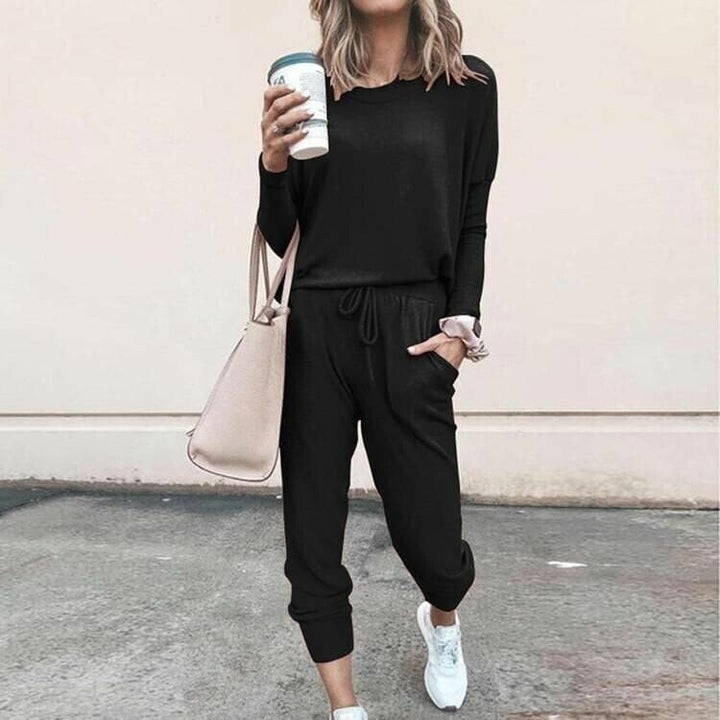 Kvinnors Tvådelade Set | Jogger-stil Byxor