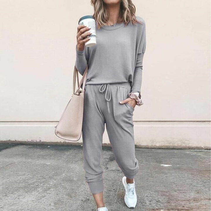Kvinnors Tvådelade Set | Jogger-stil Byxor