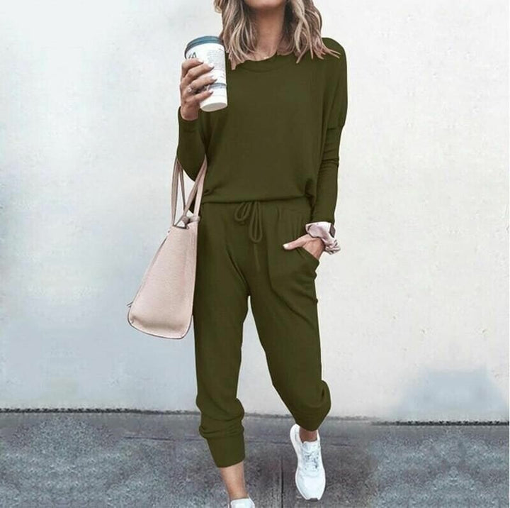Kvinnors Tvådelade Set | Jogger-stil Byxor
