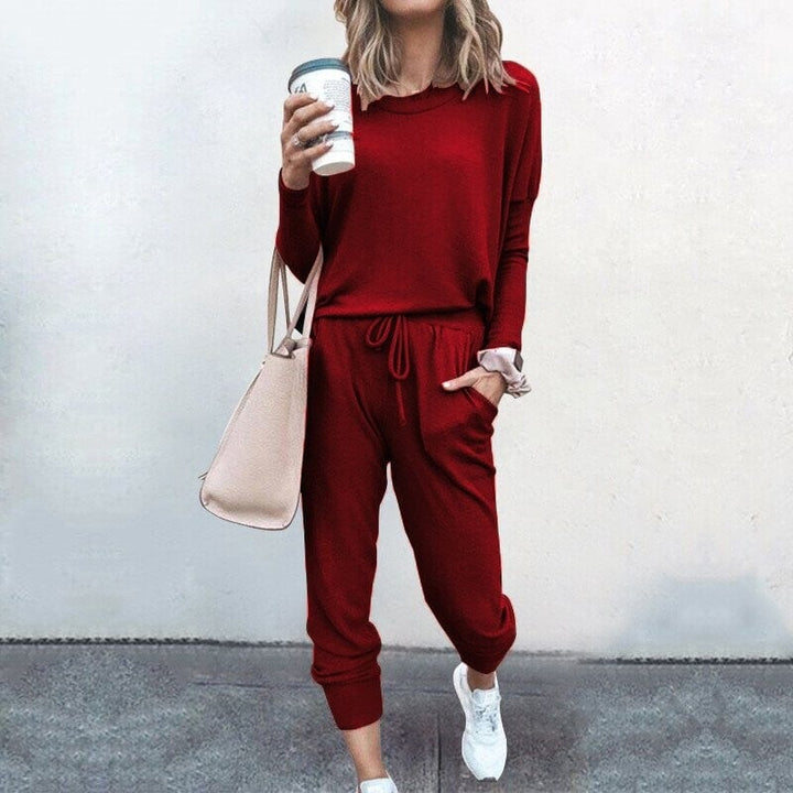 Kvinnors Tvådelade Set | Jogger-stil Byxor