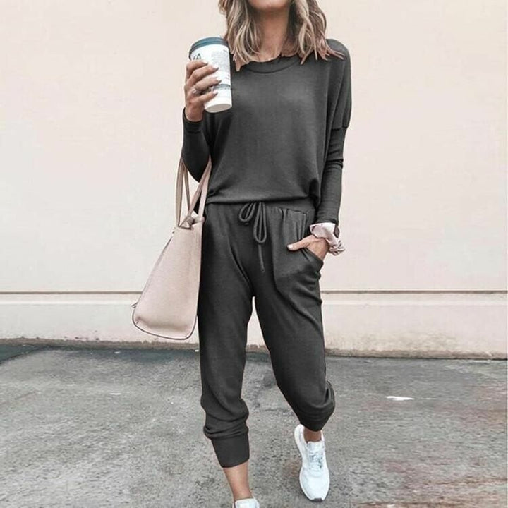 Kvinnors Tvådelade Set | Jogger-stil Byxor
