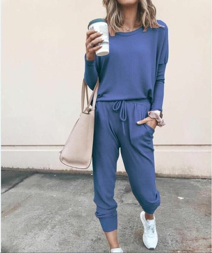 Kvinnors Tvådelade Set | Jogger-stil Byxor
