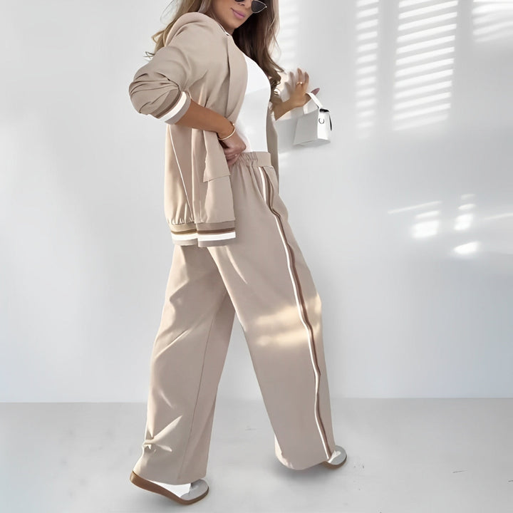Dam Lounge Set | Skräddarsydd Blazer Raka Byxor