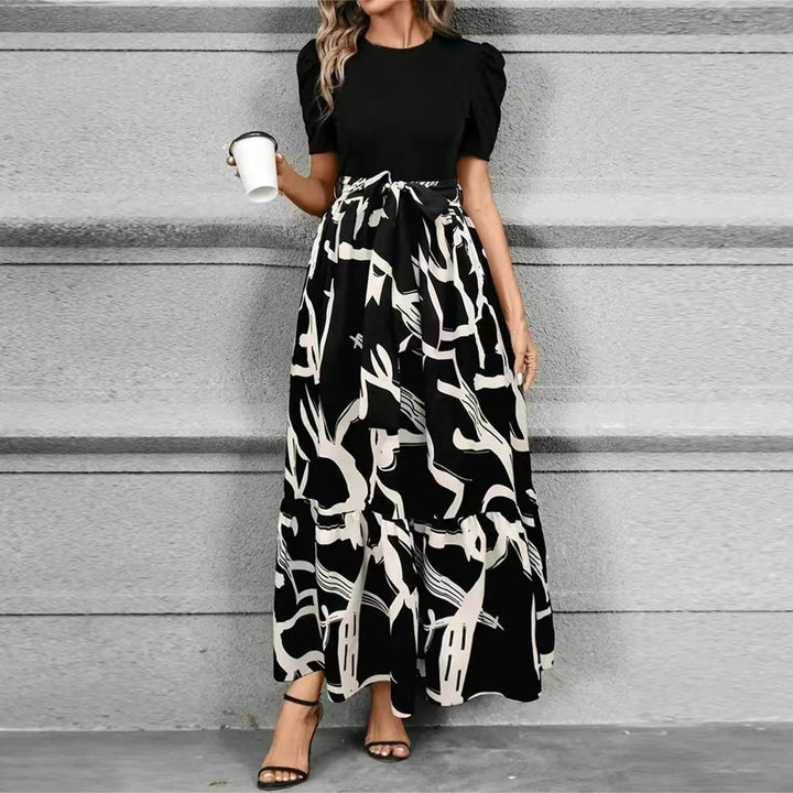 Kvinnors Maxi Sundress | Botaniskt Tryck