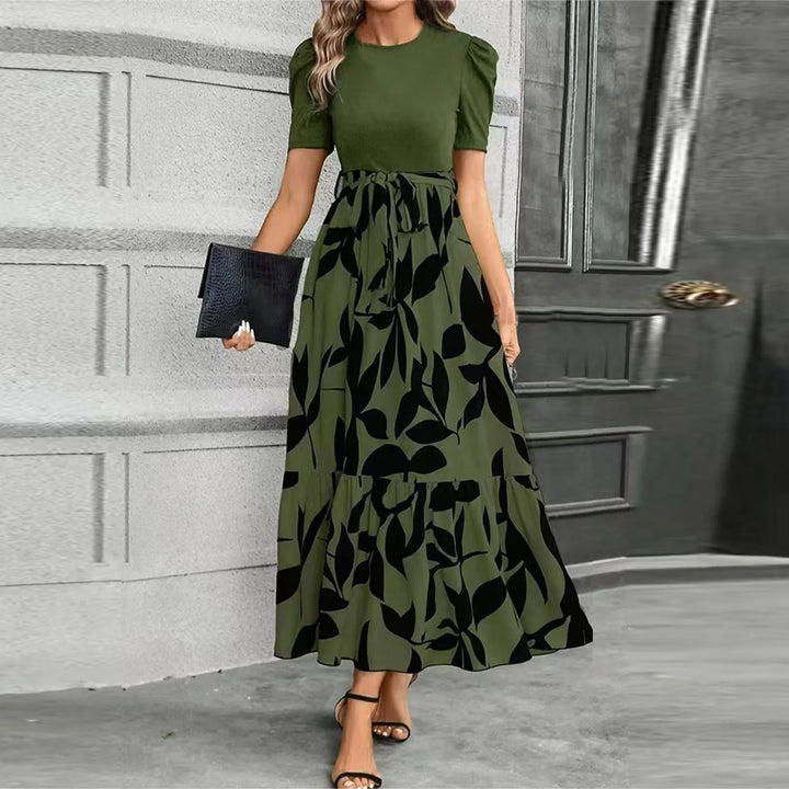Kvinnors Maxi Sundress | Botaniskt Tryck