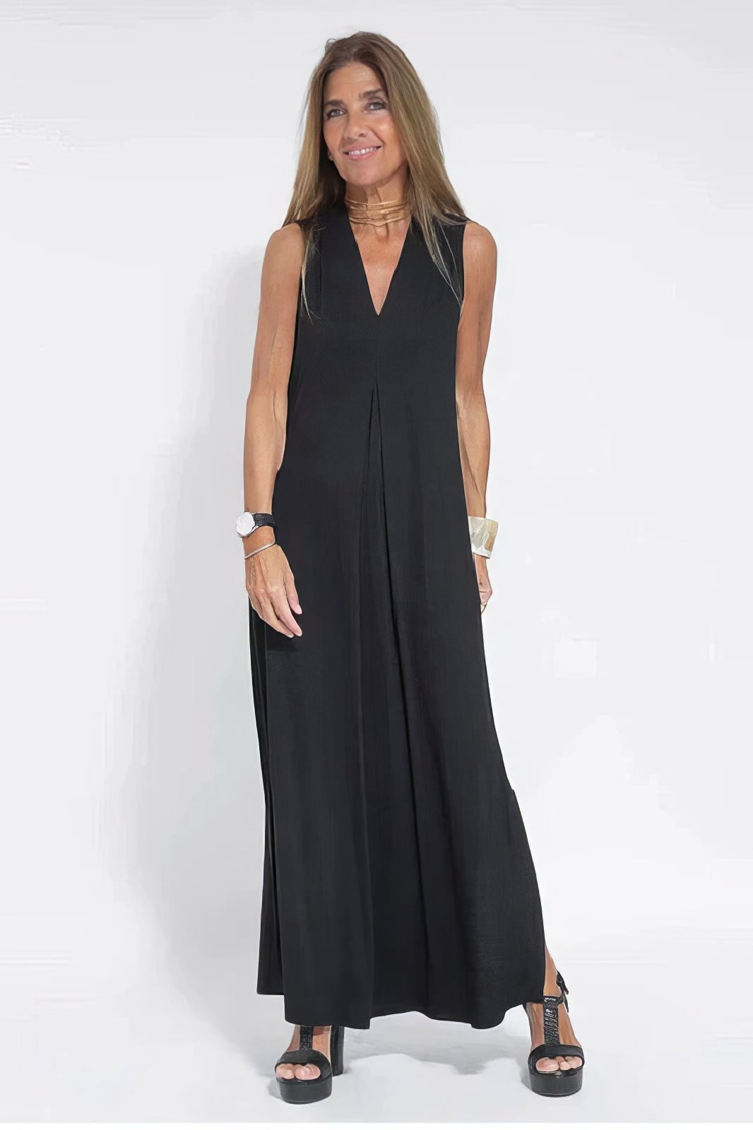 Kvinnors Klänning | Lager Maxi med Cardigan