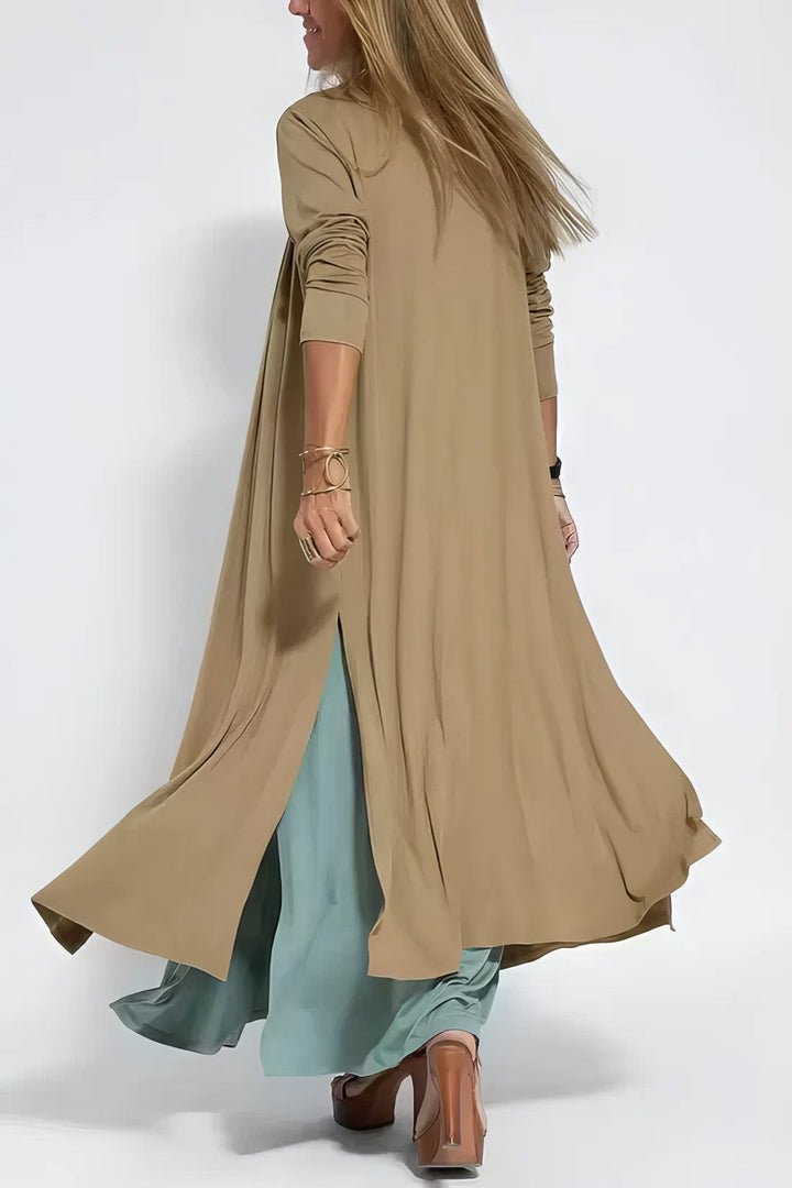 Kvinnors Klänning | Lager Maxi med Cardigan